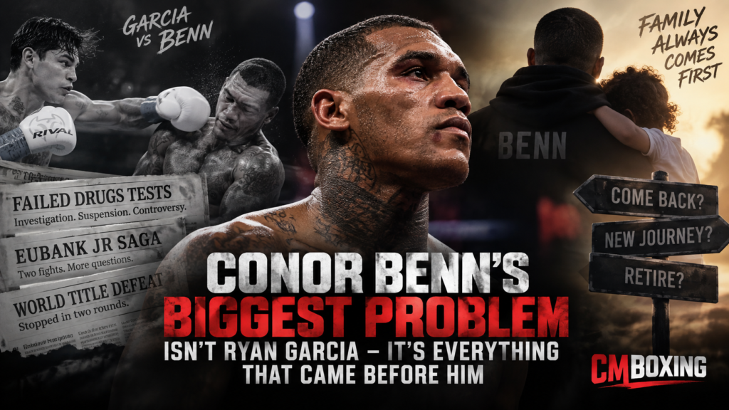 Conor Benn considers his boxing future after defeat to Ryan Garcia following years of controversy and the Chris Eubank Jr rivalry.