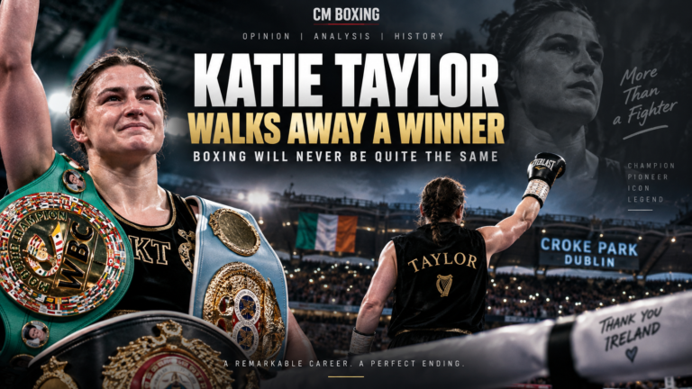 Katie Taylor retirement at Croke Park in Dublin after winning her final fight and walking away as undisputed super-lightweight champion.