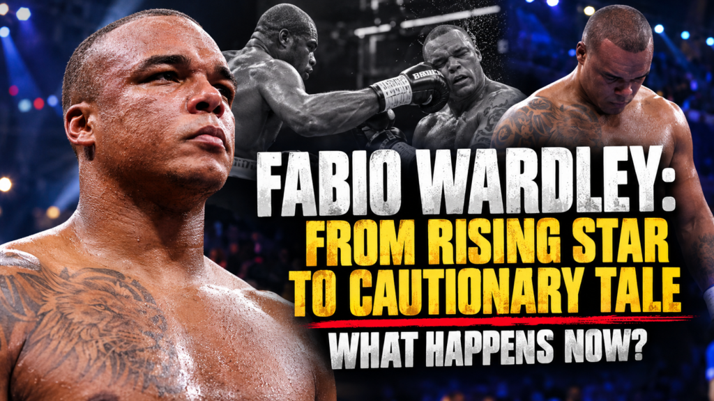 Fabio Wardley boxing feature image examining his career, two stoppage defeats to Daniel Dubois and whether he can rebuild as a heavyweight contender.